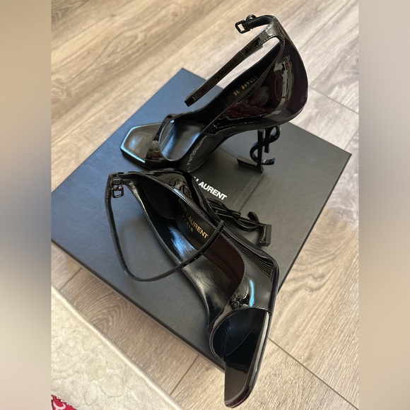SAINT LAURENT  Opyum Pumps in Patent Leather With YSL Black Heel US Size 5 - Picture 3 of 11